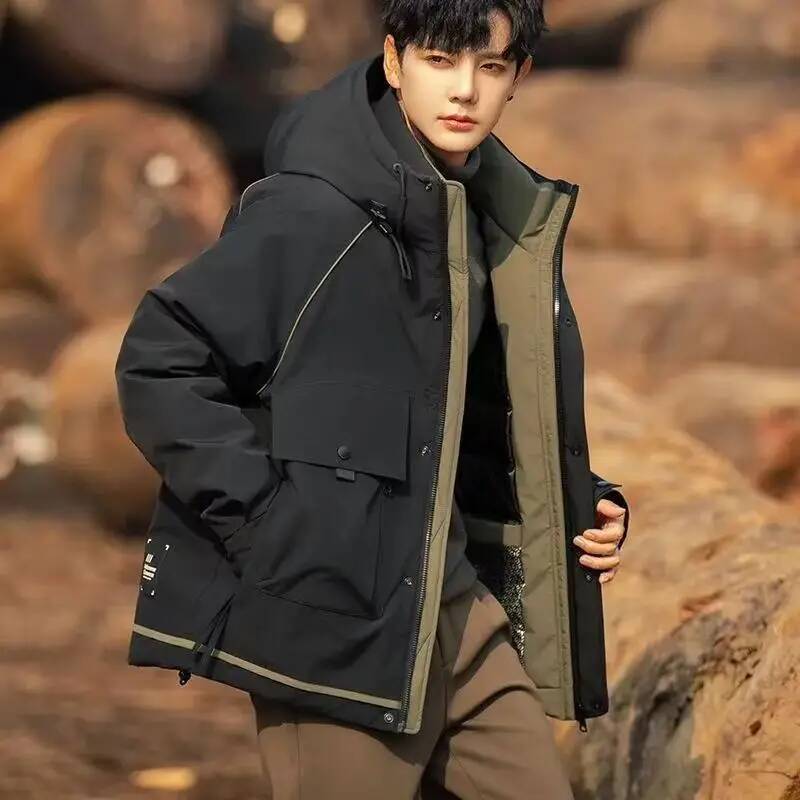 Winter Clothing Taiwan - 남성용 다운 재킷 작업복 두꺼운 루즈핏
