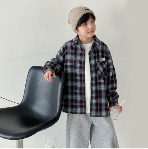 Winter Clothing Label - 남아 셔츠 2026 가을 겨울 신상