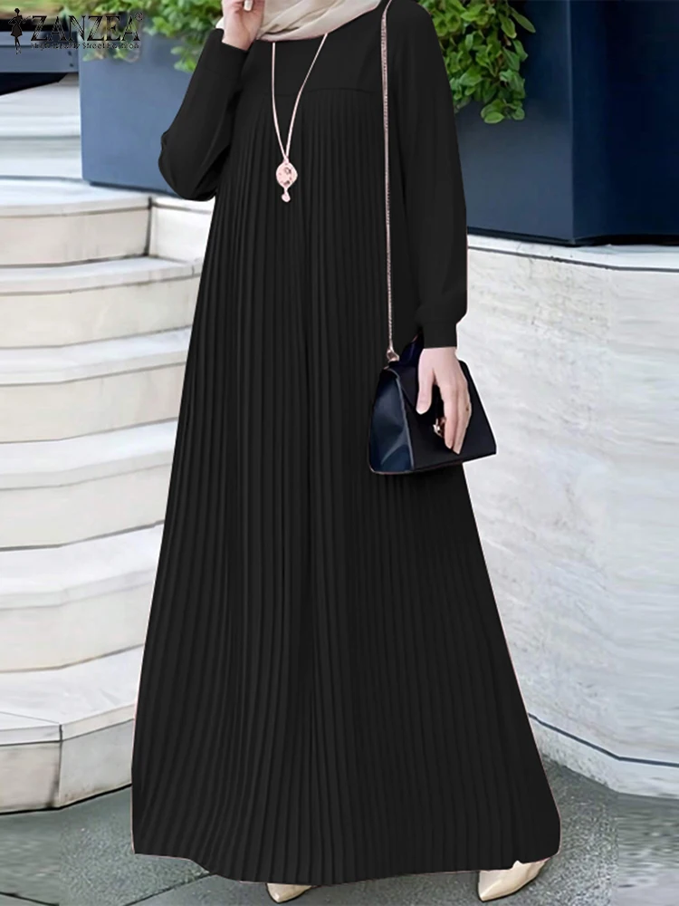 Winter Clothing Dubai - 2025 ZANZEA 이슬람 Abaya Hijab 드레스
