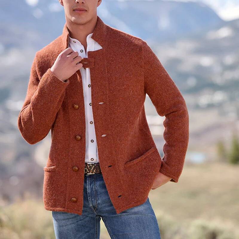 Winter Clothing Taiwan - 스탠드업 칼라 수트 재킷 캐주얼 레트로