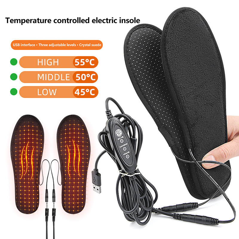 Heated Insole Rechargeable - USB 가열 신발 안창, 전기 가열