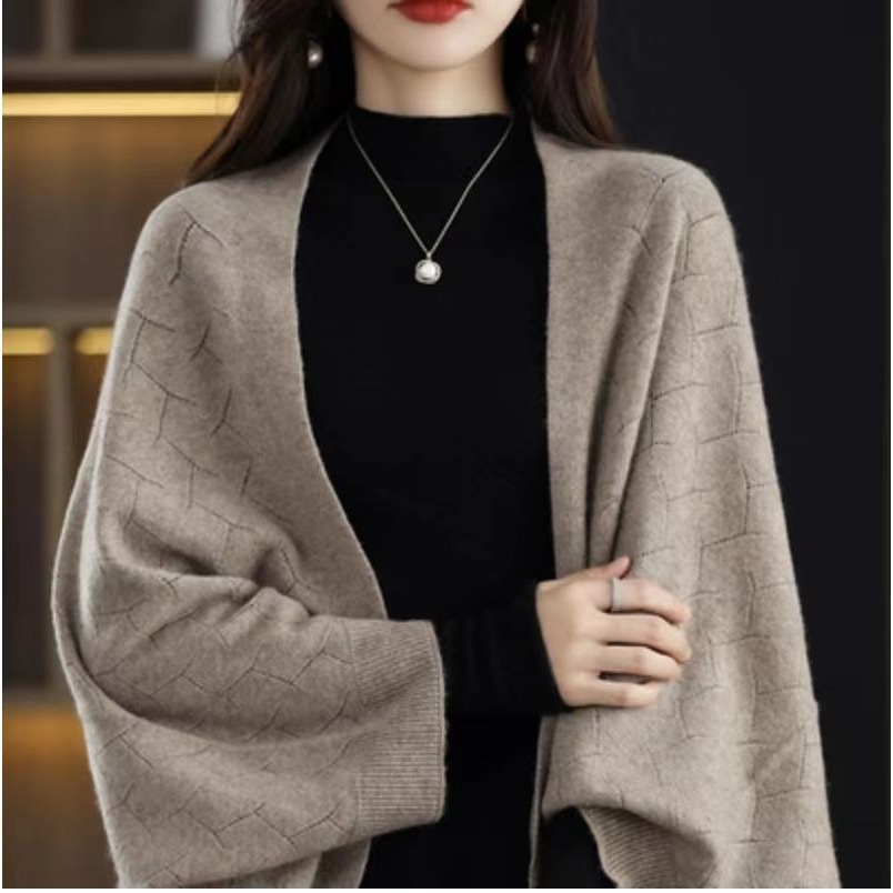 Winter Clothing Label - 가을 겨울 캐시미어 랩 코트 이중