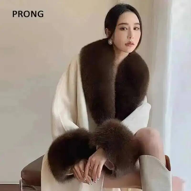 Winter Clothing Women Sale - 100% 진짜 여우 모피 칼라 겨울