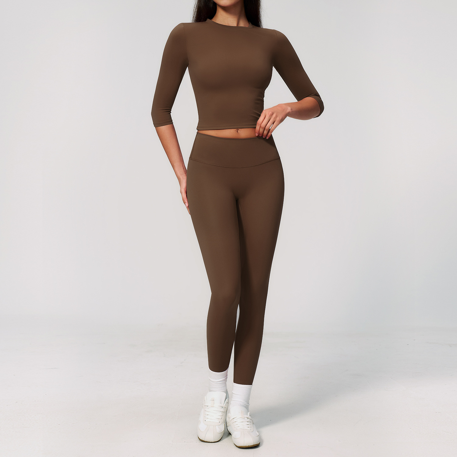 Winter Clothing Logos - 요가복 2피스 스포츠 세트 빠른 건조
