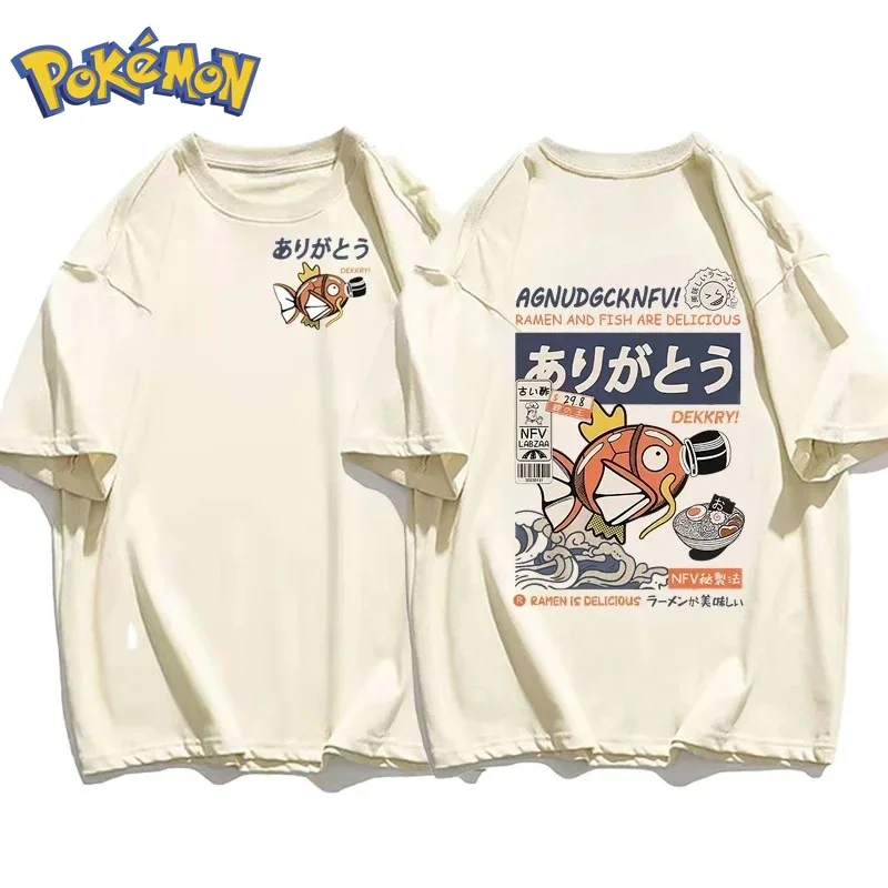 Winter Clothing Japan - 포켓몬 애니메이션 잉어빵 프린팅 티셔츠 2026