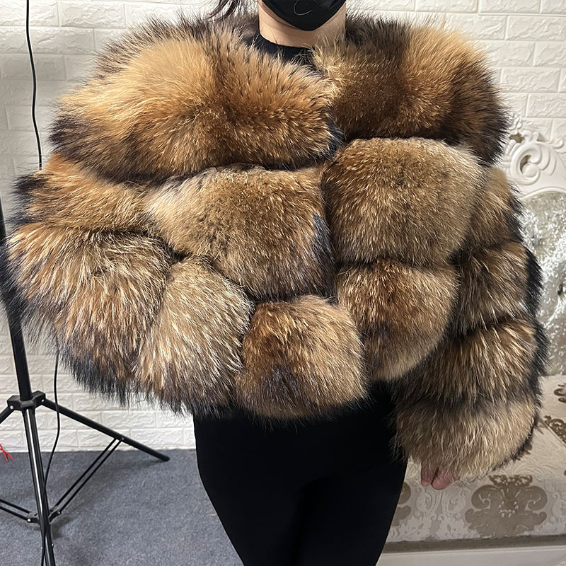 플러스 사이즈 탑스 브라운 퍼 마오마오콩 비만 여성용  - Winter Clothing Women Sale 리뷰 및 가격