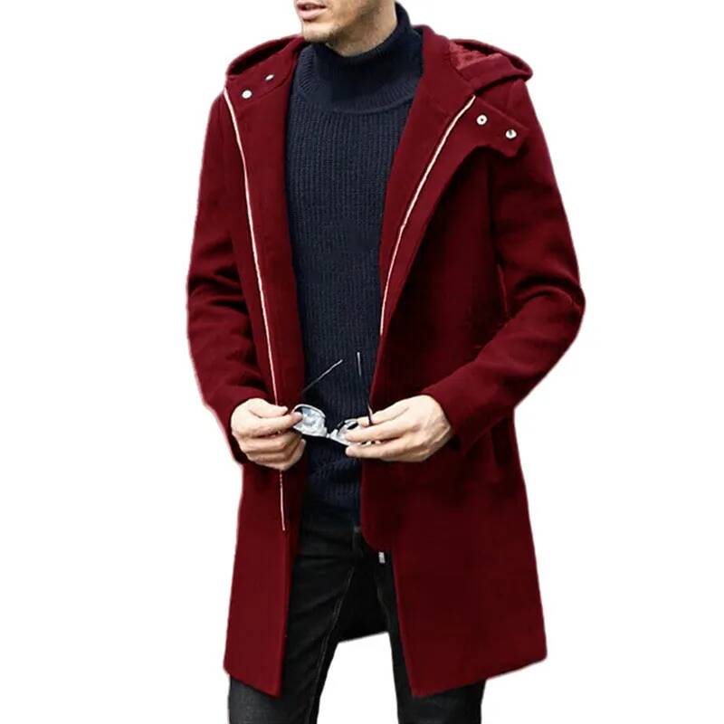 2026 가을 겨울 울 코트 캐주얼 패션 후드 지퍼 코 - Winter Clothing Taiwan 리뷰 및 가격
