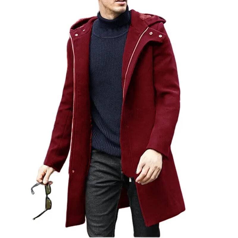 2026 가을 겨울 울 코트 캐주얼 패션 후드 지퍼 코 - Winter Clothing Taiwan 리뷰 및 가격