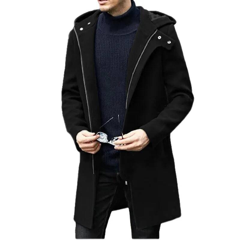 2026 가을 겨울 울 코트 캐주얼 패션 후드 지퍼 코 - Winter Clothing Taiwan 리뷰 및 가격