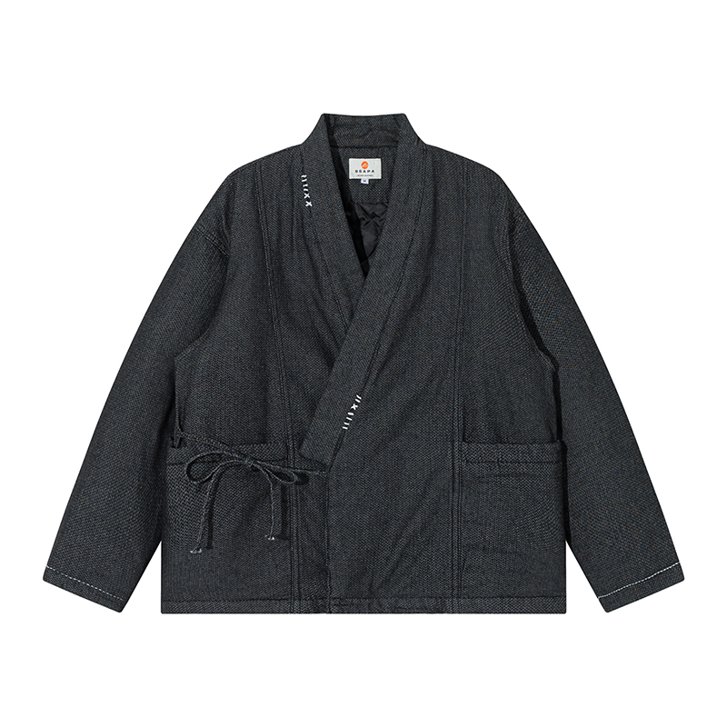 겨울 일본 스타일 블루 기모노 재킷 스트리트웨어 남성  - Traditional Winter Japanese Clothing 리뷰 및 가격