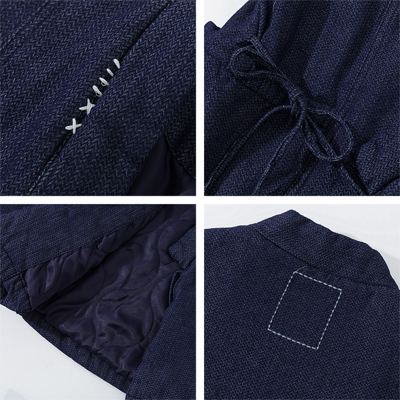 겨울 일본 스타일 블루 기모노 재킷 스트리트웨어 남성  - Traditional Winter Japanese Clothing 리뷰 및 가격
