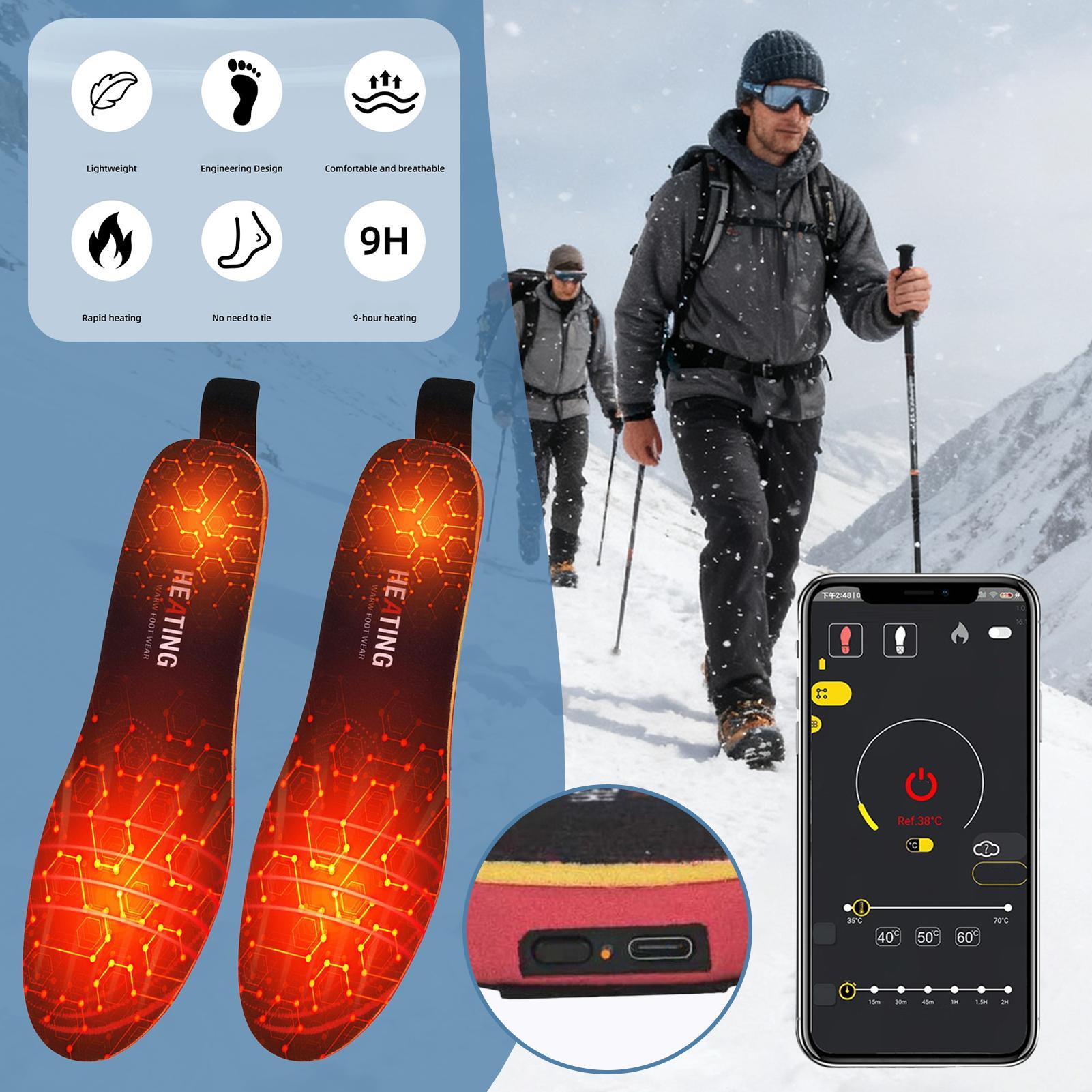 4300mAh 발열 깔창 앱 제어 충전식 발 워머 부츠 - Heated Insole Rechargeable 리뷰 및 가격