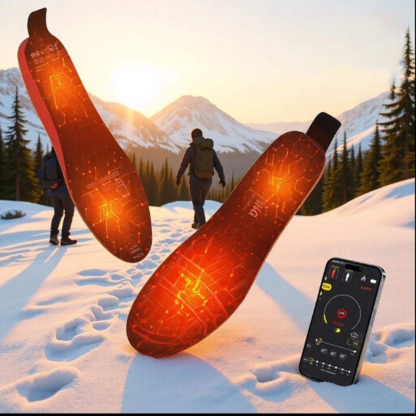 4300mAh 발열 깔창 앱 제어 충전식 발 워머 부츠 - Heated Insole Rechargeable 리뷰 및 가격