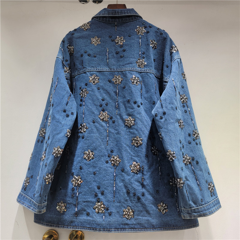 SuperAen 자수 플레어 플라워스 폴로 칼라 데님  - Winter Clothing Trends 2026 리뷰 및 가격