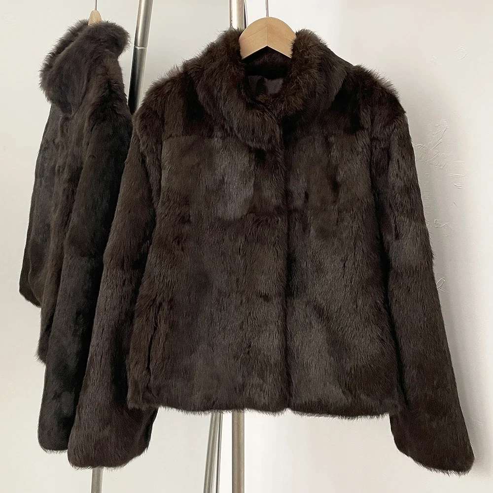 2025 신상 가을 겨울 여성 천연 토끼털 코트 겨울  - Winter Clothing Wholesale 리뷰 및 가격