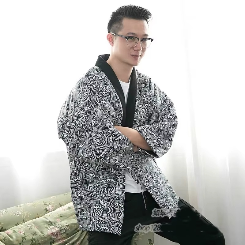 2025 헨텐 재킷 남성용 패딩 코튼 겨울 일본 빈티지 - Traditional Winter Japanese Clothing 리뷰 및 가격