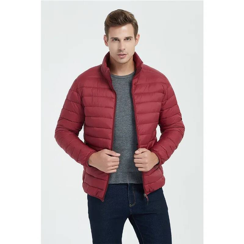 스탠드 칼라 캐주얼 작업복 파카 코트 솔리드 경량 보온 - Winter Clothing Taiwan 리뷰 및 가격
