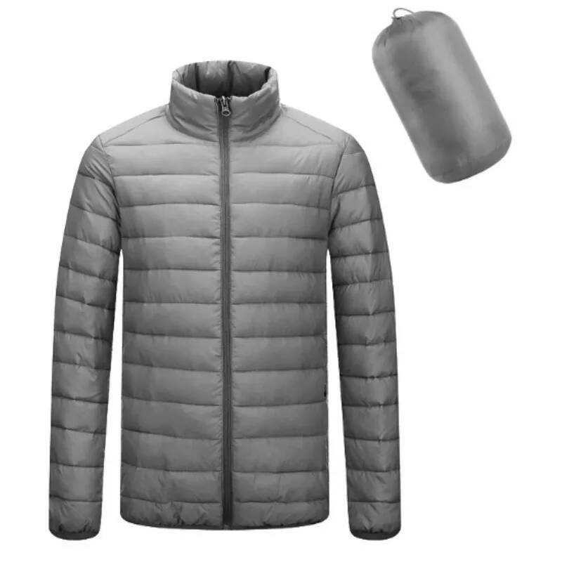 스탠드 칼라 캐주얼 작업복 파카 코트 솔리드 경량 보온 - Winter Clothing Taiwan 리뷰 및 가격