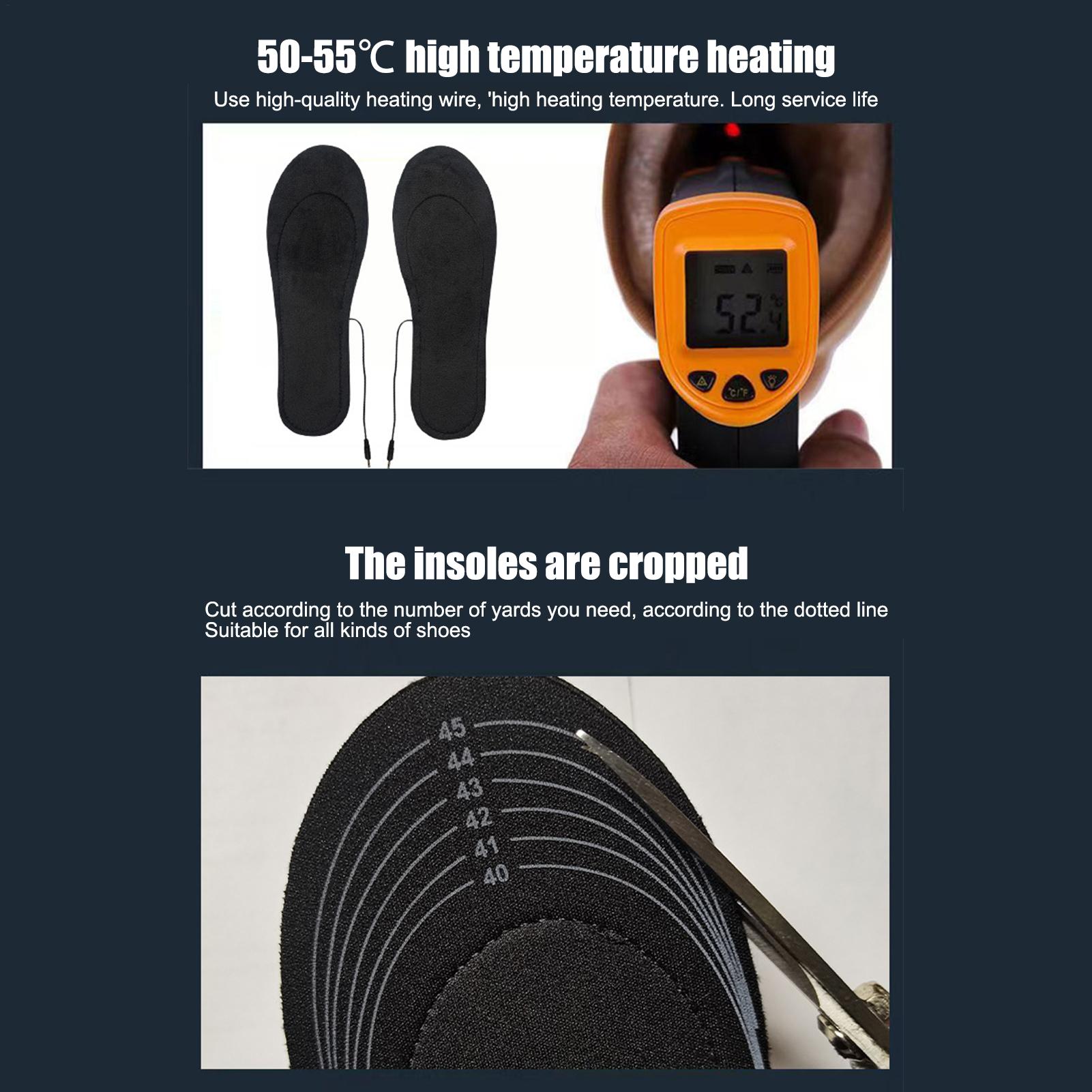 USB 가열 깔창 절단 가능 열 신발 깔창 야외 스포츠 - Heated Insole Rechargeable 리뷰 및 가격