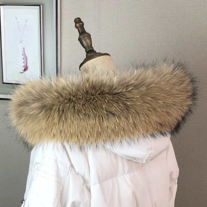 코트 파카 여성용 리얼 모피 칼라 자켓 용 겨울 천연  - Winter Clothing Women Sale 리뷰 및 가격
