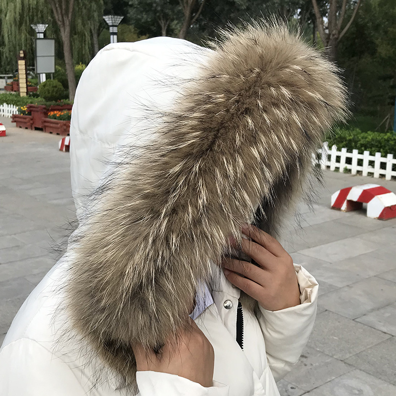 코트 파카 여성용 리얼 모피 칼라 자켓 용 겨울 천연  - Winter Clothing Women Sale 리뷰 및 가격