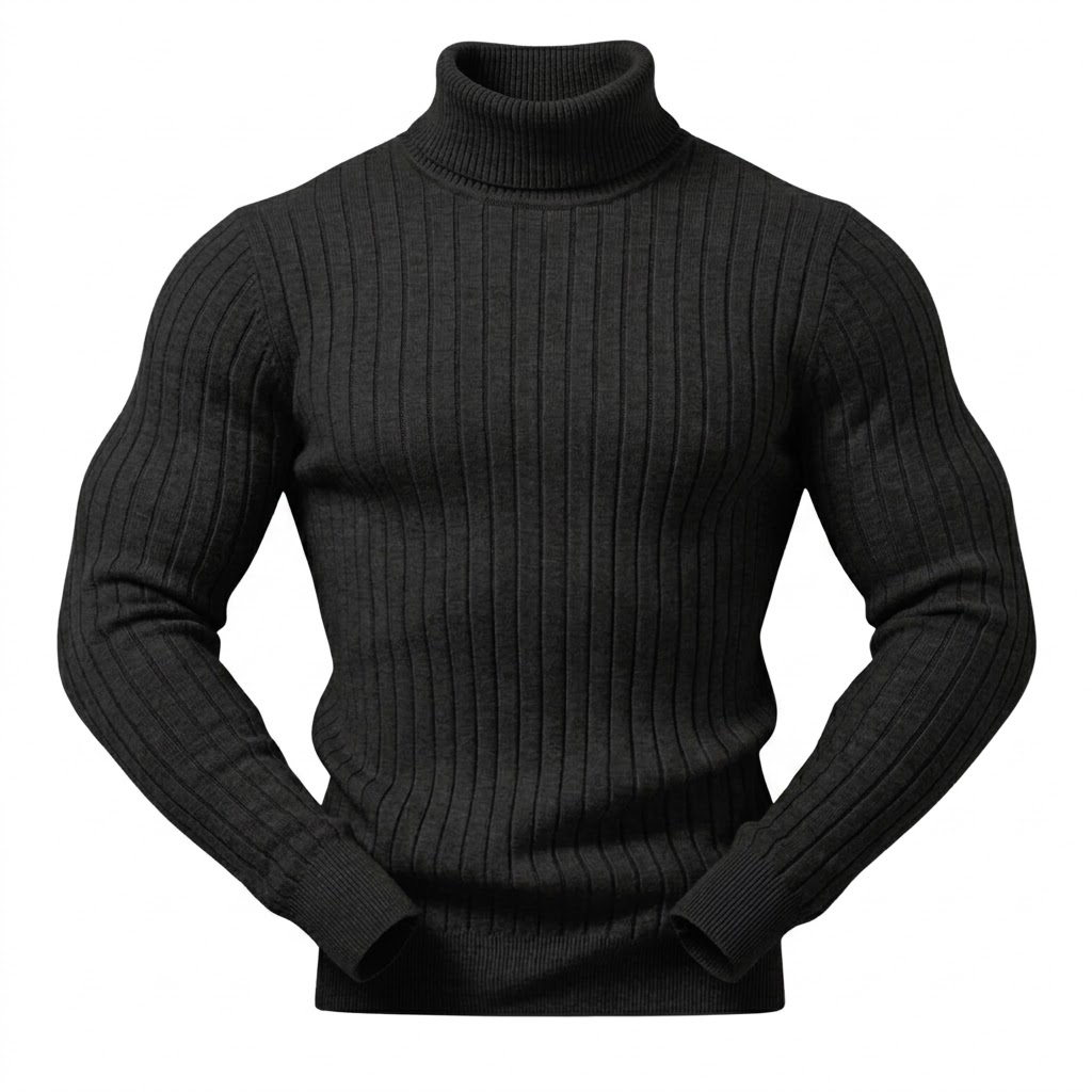 남성용 슬림핏 터틀넥 스웨터 긴팔 니트 풀오버 하이넥  - Winter Clothing Game 리뷰 및 가격
