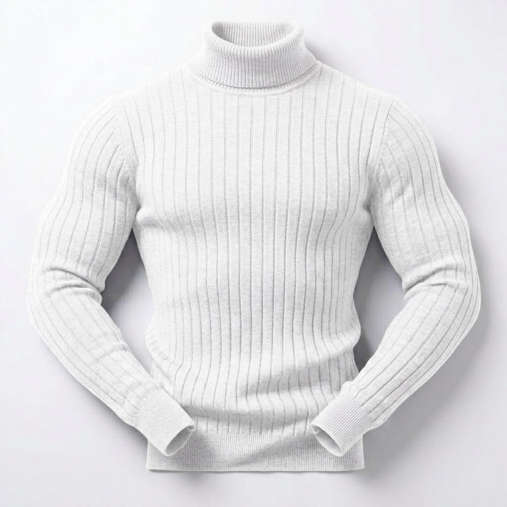 남성용 슬림핏 터틀넥 스웨터 긴팔 니트 풀오버 하이넥  - Winter Clothing Game 리뷰 및 가격