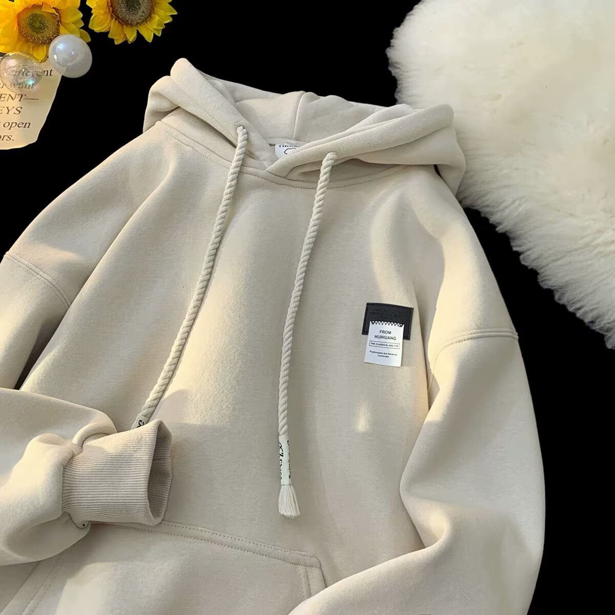 남성 후드티 패션 의류 개성 라벨 프린트 후드 오버사이 - Winter Clothing Label 리뷰 및 가격