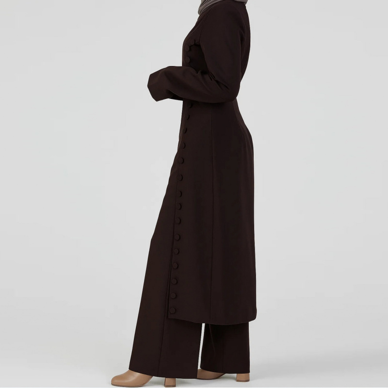 무슬림 여성 의류 이드 라마단 전통 매칭 세트 터키 의 - Winter Clothing Dubai 리뷰 및 가격