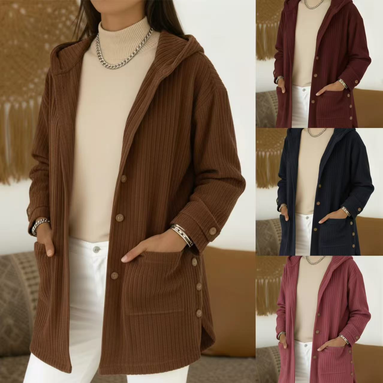 2025 유럽 및 미국 외국 무역 여성 의류 가을 및  - Winter Clothing Amazon 리뷰 및 가격