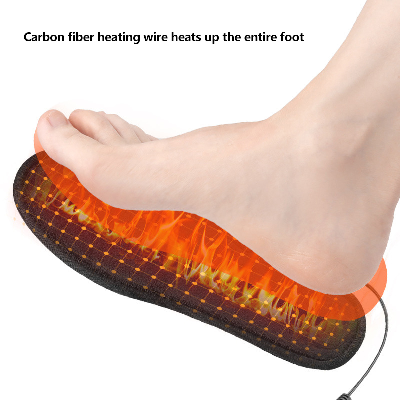 스키 하이킹을 위한 USB 충전식 가열 신발 깔창 세탁 - Heated Insole Rechargeable 리뷰 및 가격