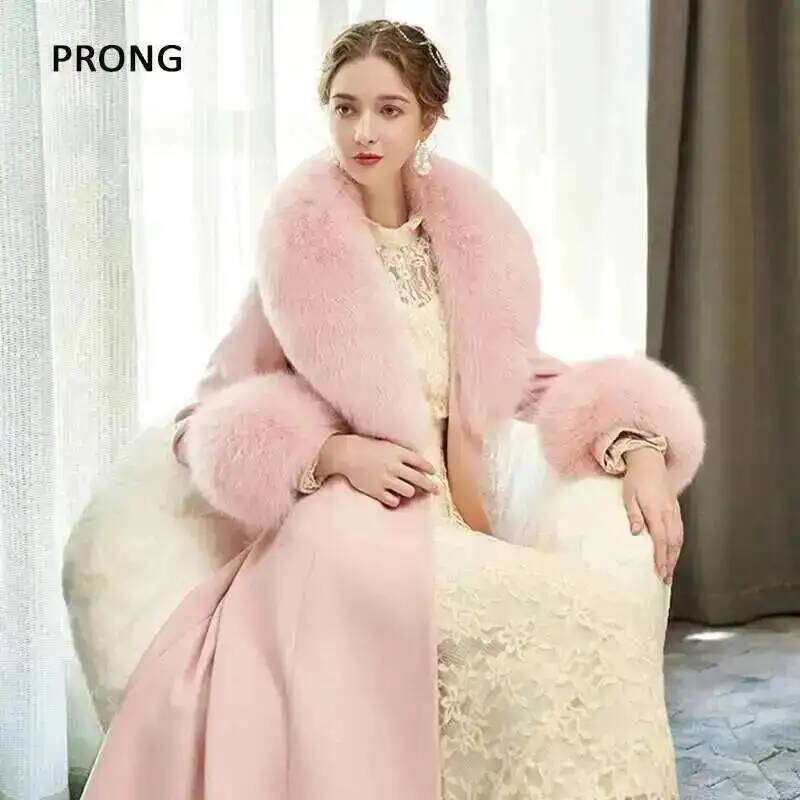100% 진짜 여우 모피 칼라 겨울 코트 재킷, 모피  - Winter Clothing Women Sale 리뷰 및 가격
