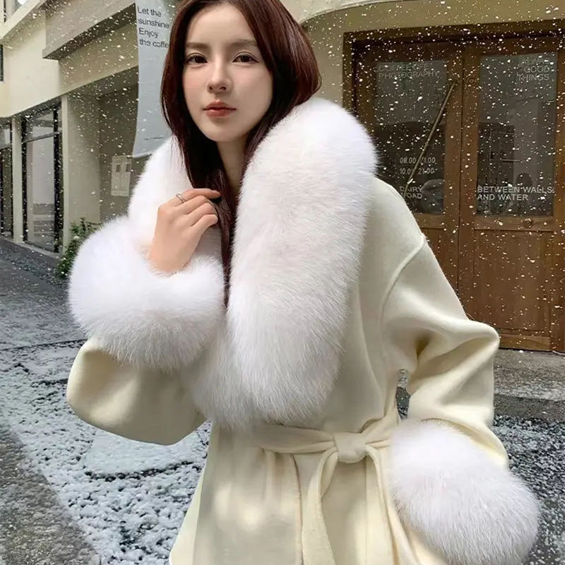 2025 리얼 폭스 퍼 칼라 겨울 여성용 고급 털 스카 - Winter Clothing Women Sale 리뷰 및 가격
