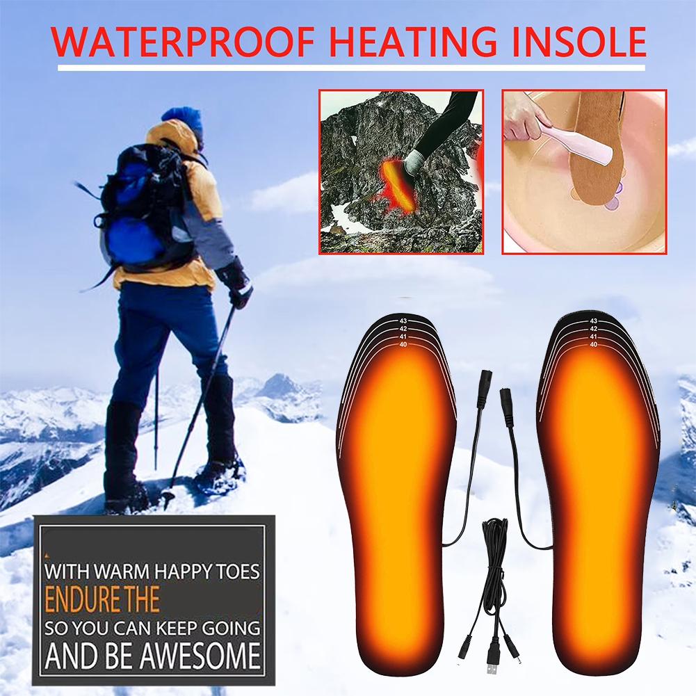 USB 충전식 발열 깔창 사이즈 유니섹스 35-46 D - Heated Insole Rechargeable 리뷰 및 가격