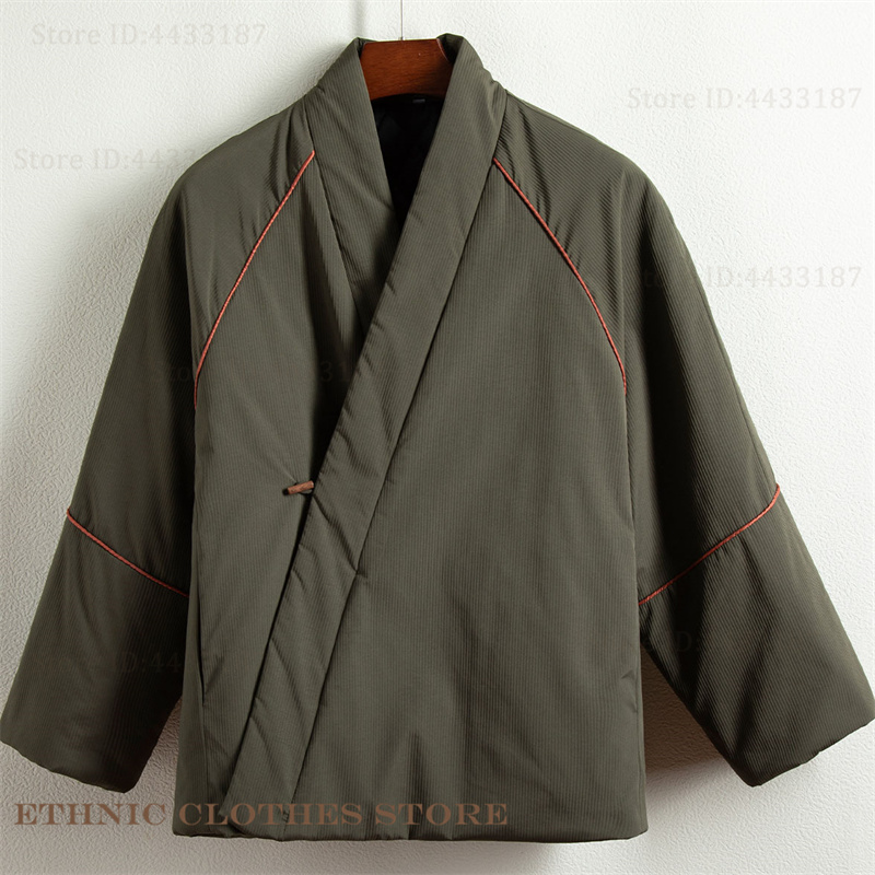 대형 사이즈 3XL 4XL 남성용 면 패딩 재킷 일본식 - Traditional Winter Japanese Clothing 리뷰 및 가격