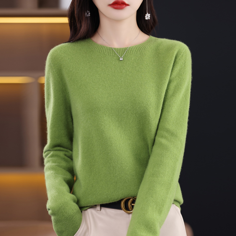 2026 신상 캐시미어 베이직 탑 긴팔 여성용 O넥 니 - Winter Clothing Trends 2026 리뷰 및 가격